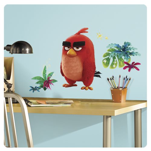 Angry Birds the Movie Red Peel and Stick Giant Wall Decals